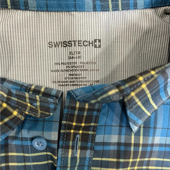 Swiss Tech performance moisture wicking button down non iron wrinkle free xl - Picture 2 of 2